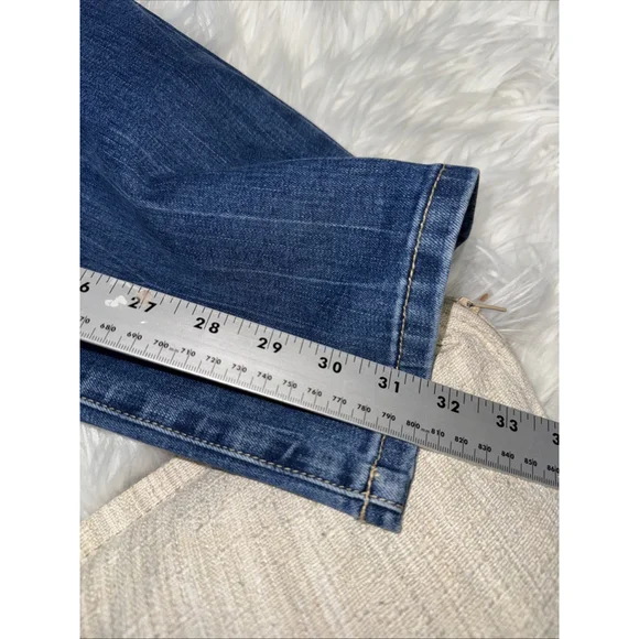 Flamingalsga Straight Leg Stretchy Jeans Flat Pocket Size L - Picture 3 of 4